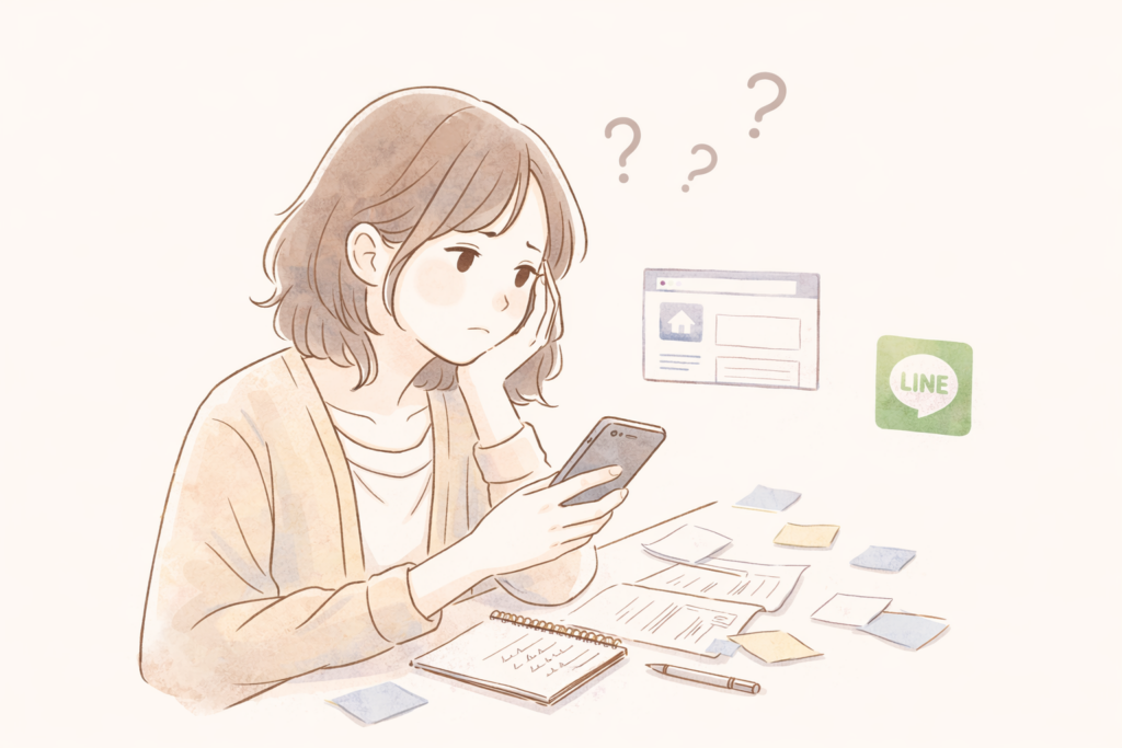 何をどうすればいいのか分からず、 集客のことを一人で悩み続けている